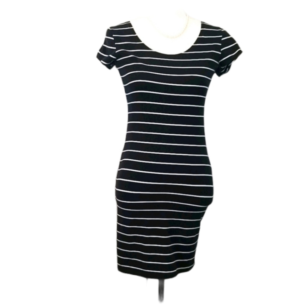 Made for me 2 dress fitted striped dress . M